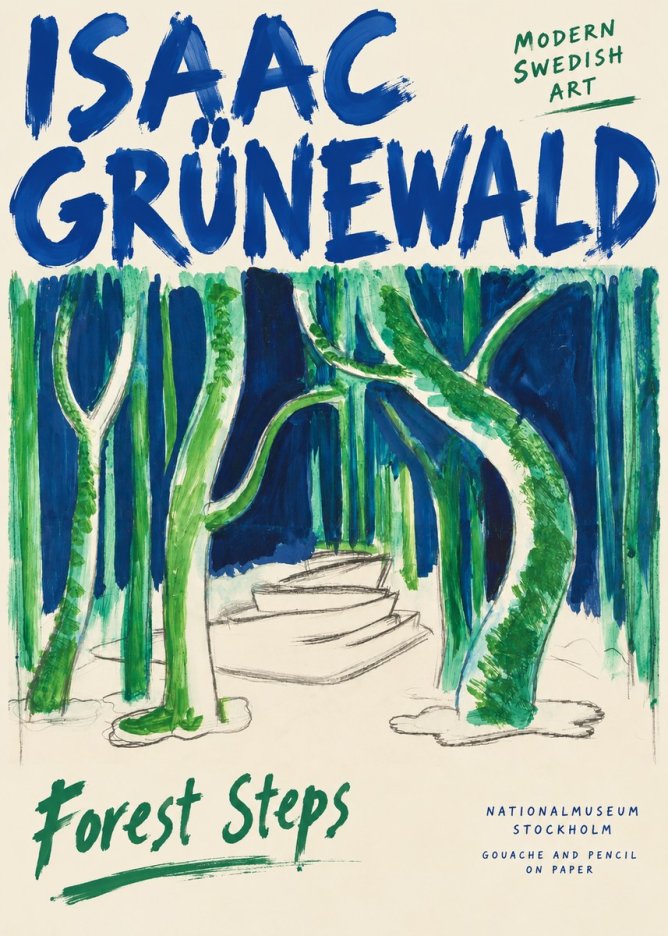 Isaac Grünewald Forest Path No6 - Plakát