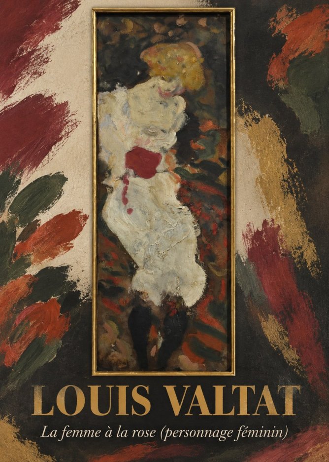 Louis Valtat La Femme À La Rose (Personnage Féminin) No1 - Plakát