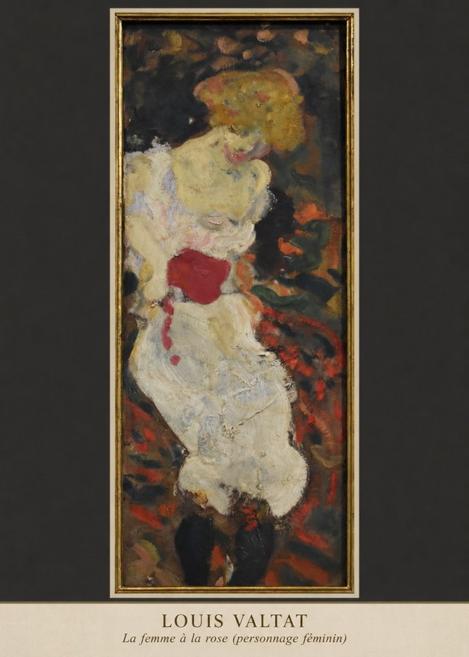 Louis Valtat La Femme À La Rose (Personnage Féminin) No5 - Plakát
