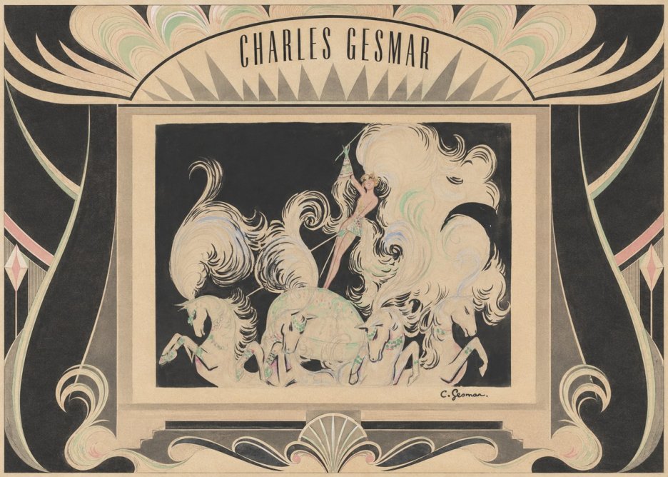 Charles Gesmar Art Deco Fantasy No5 - Plakát