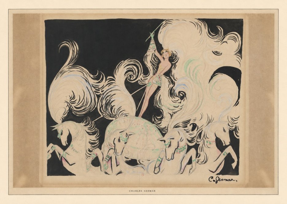 Charles Gesmar Art Deco Fantasy No6 - Plakát
