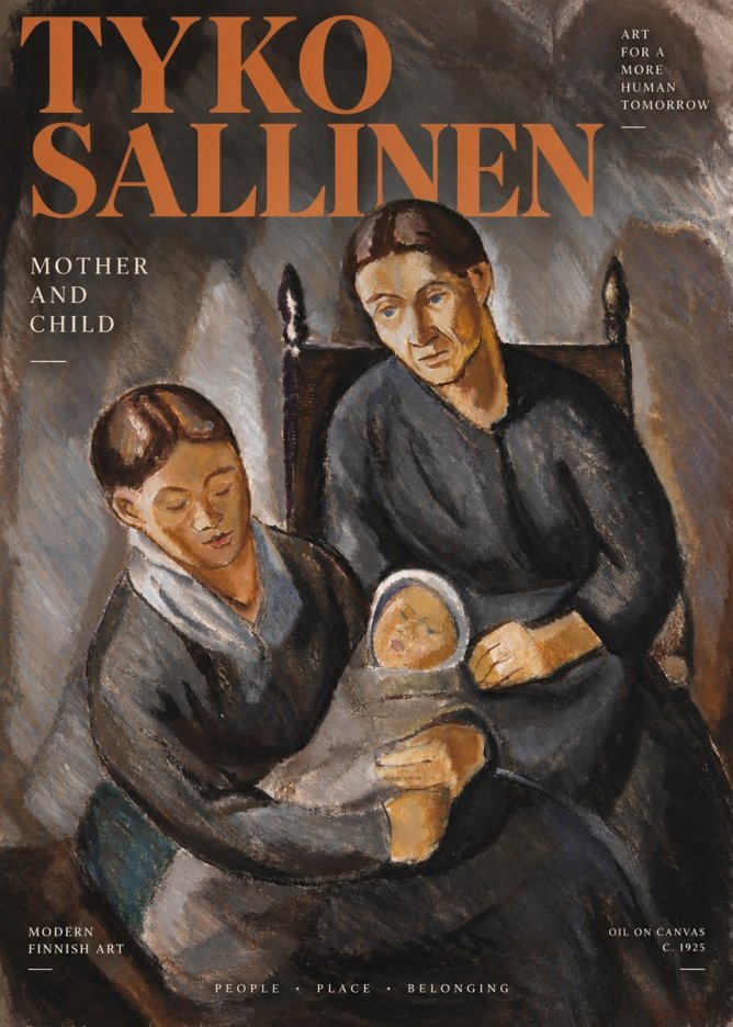 Tyko Sallinen Mother and Child No3 - Plakát