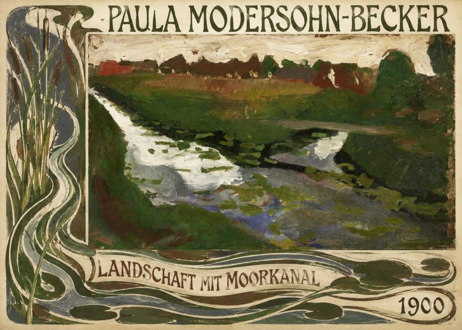 Paula Modersohn-Becker Landschaft Mit Moorkanal No2 - Plakát