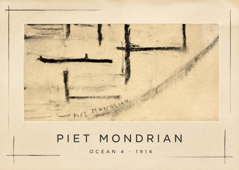 Piet Mondrian Ocean 4 No1 - Plakát