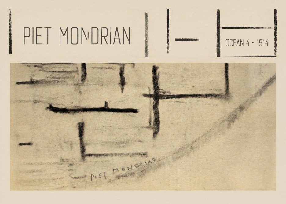 Piet Mondrian Ocean 4 No4 - Plakát