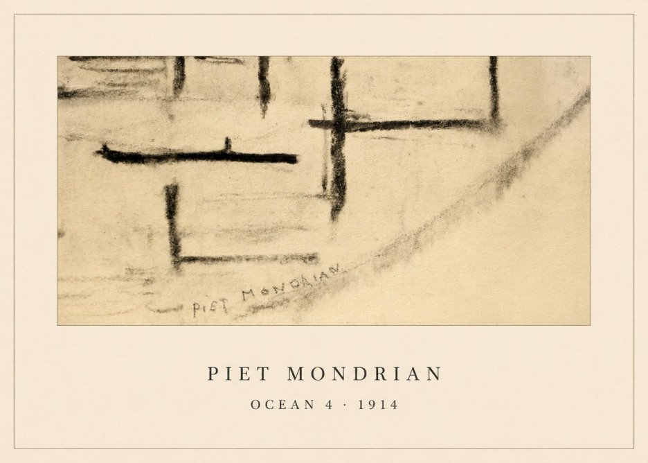 Piet Mondrian Ocean 4 No5 - Plakát