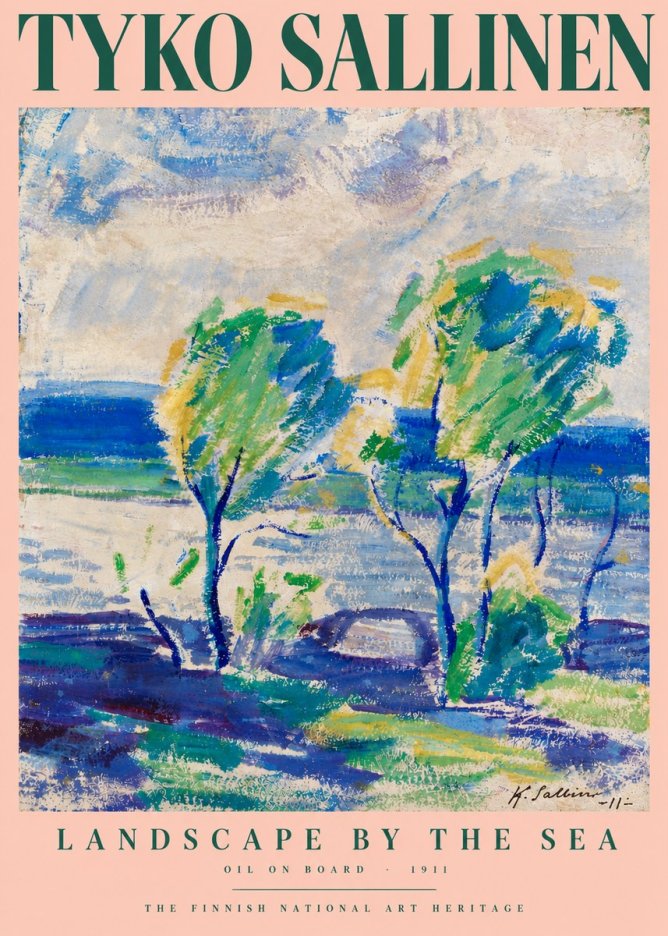 Tyko Sallinen Landscape by the Sea No6 - Plakát