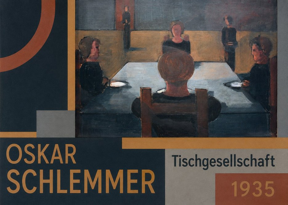 Oskar Schlemmer Tischgesellschaft No5 - Plakát