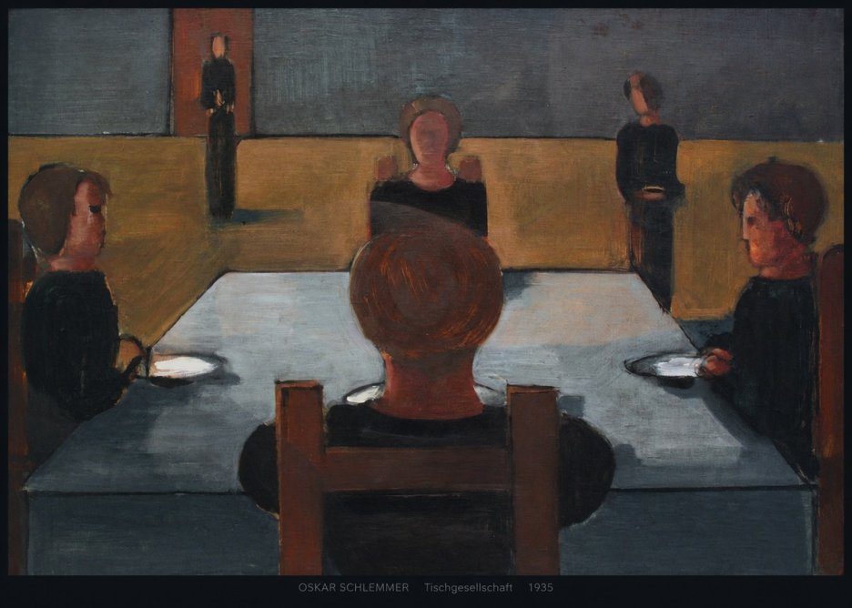 Oskar Schlemmer Tischgesellschaft No6 - Plakát