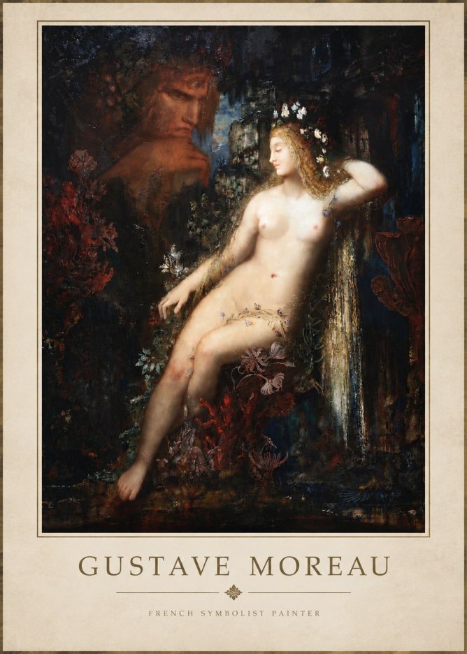 Gustave Moreau Hélène No4 - Plakát