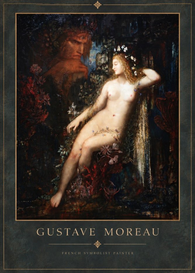 Gustave Moreau Hélène No5 - Plakát