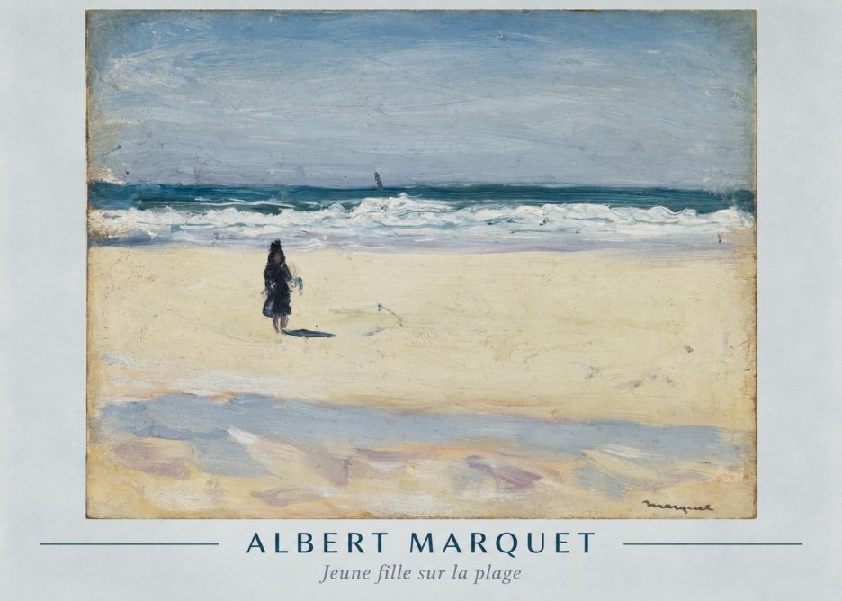 Albert Marquet Jeune Fille Sur La Plage No1 - Plakát