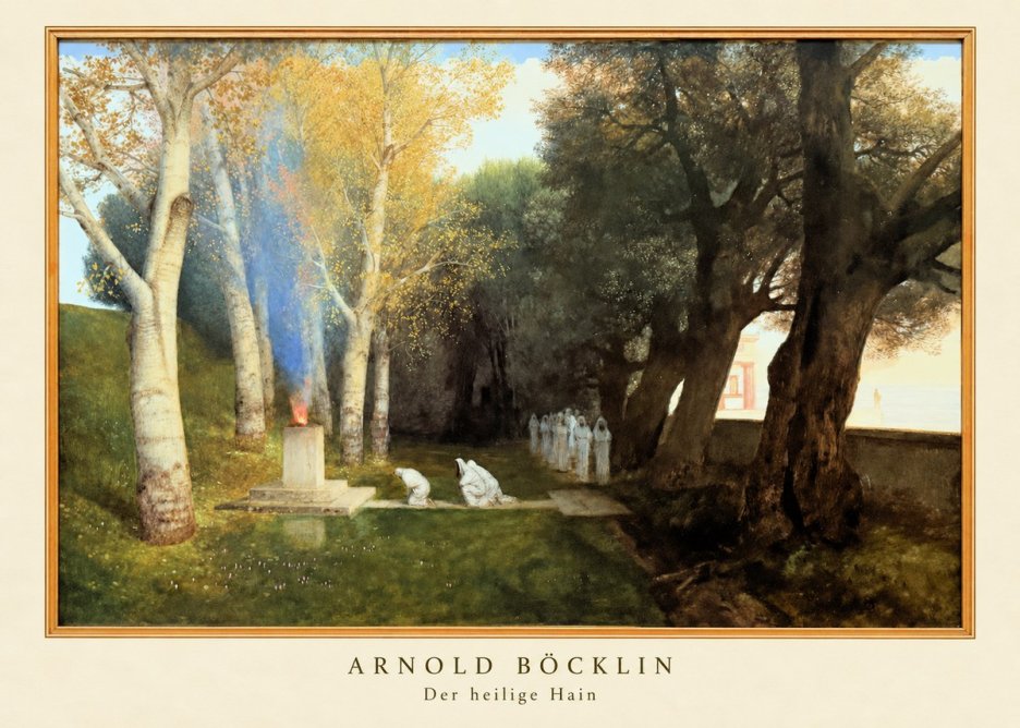 Arnold Böcklin Der Heilige Hain II No2 - Plakát