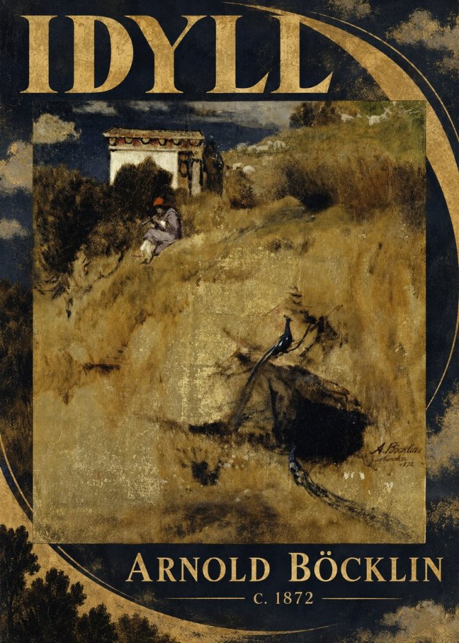 Arnold Böcklin Idyll - Fragment Eines Wandschirms No5 - Plakát
