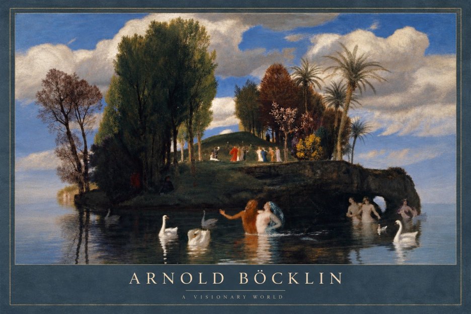 Arnold Böcklin The Island of Life No2 - Plakát