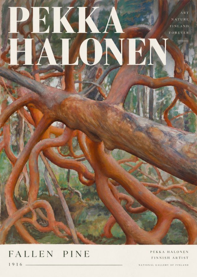 Pekka Halonen Fallen Pine No3 - Plakát