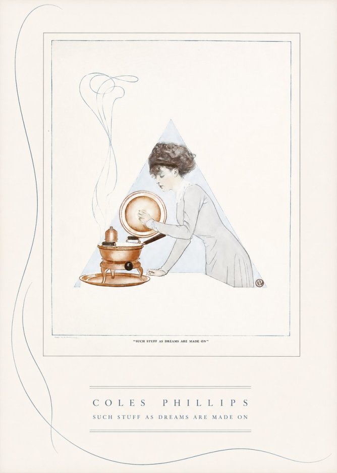 Coles Phillips Such Stuff as Dreams Are Made On No3 - Plakát