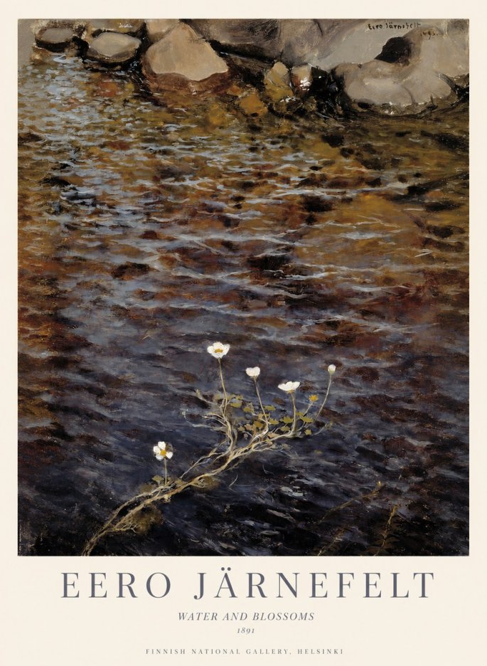Eero Järnefelt Water and Blossoms No1 - Plakát