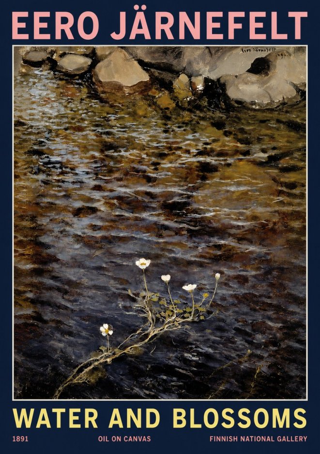 Eero Järnefelt Water and Blossoms No2 - Plakát