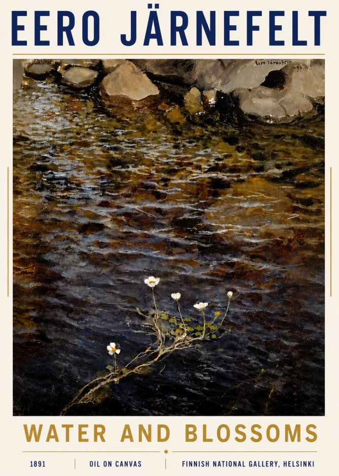Eero Järnefelt Water and Blossoms No6 - Plakát