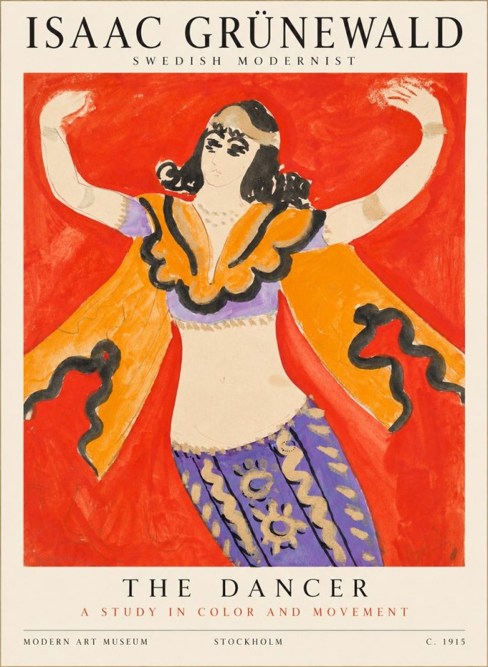 Isaac Grünewald The Dancer I No1 - Plakát