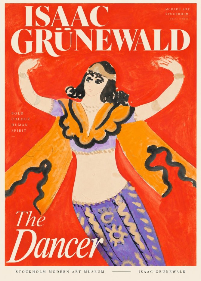Isaac Grünewald The Dancer I No5 - Plakát