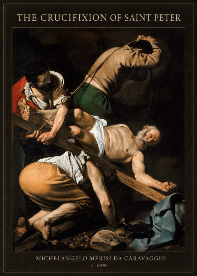 Michelangelo Merisi da Caravaggio The Crucifixion of Saint Peter IV No4 - Plakát