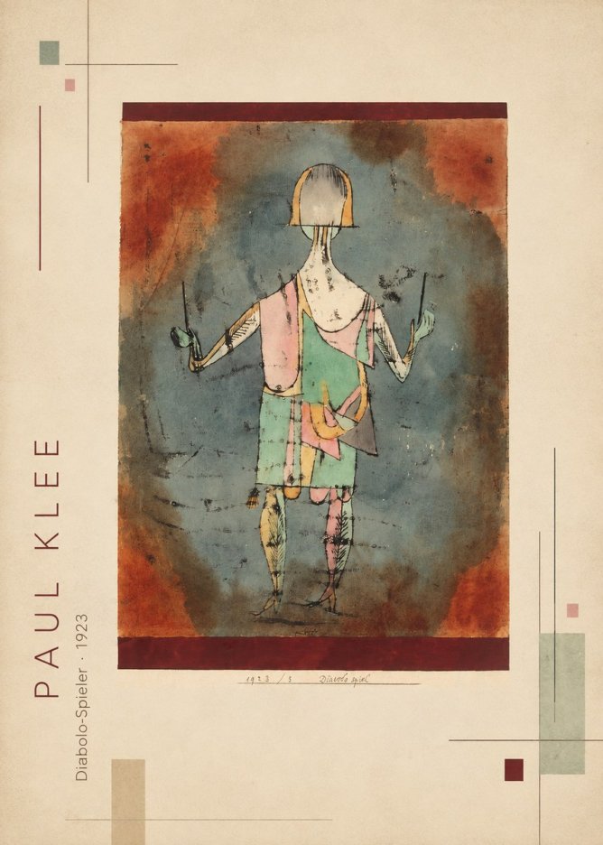 Paul Klee Diabolo-spieler No2 - Plakát