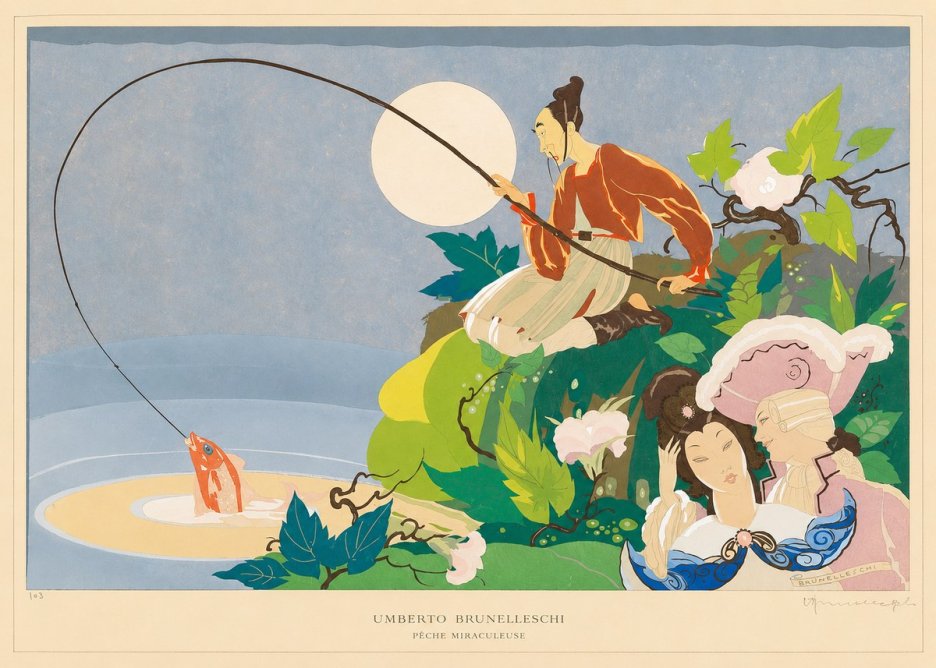Umberto Brunelleschi Pêche Miraculeuse No6 - Plakát