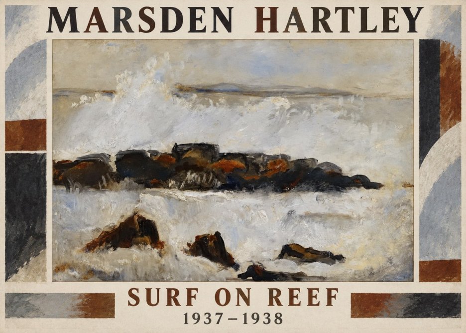 Marsden Hartley Surf on Reef No1 - Plakát