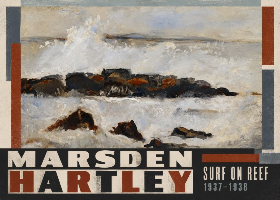 Marsden Hartley Surf on Reef No5 - Plakát
