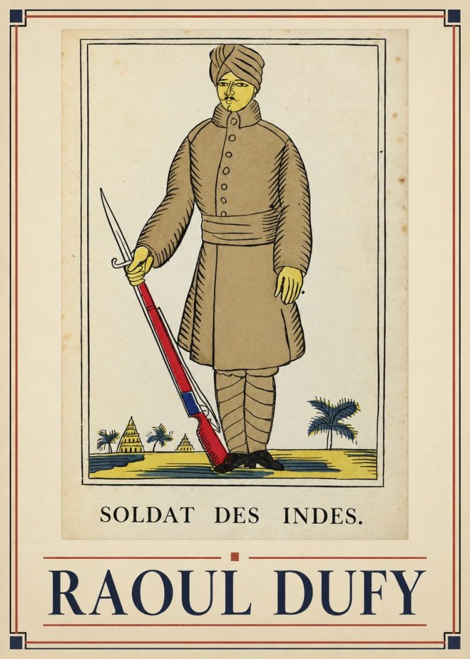Raoul Dufy Soldat Des Indes. No1 - Plakát