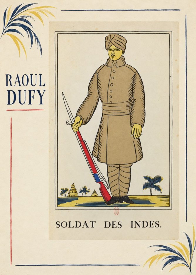 Raoul Dufy Soldat Des Indes. No3 - Plakát