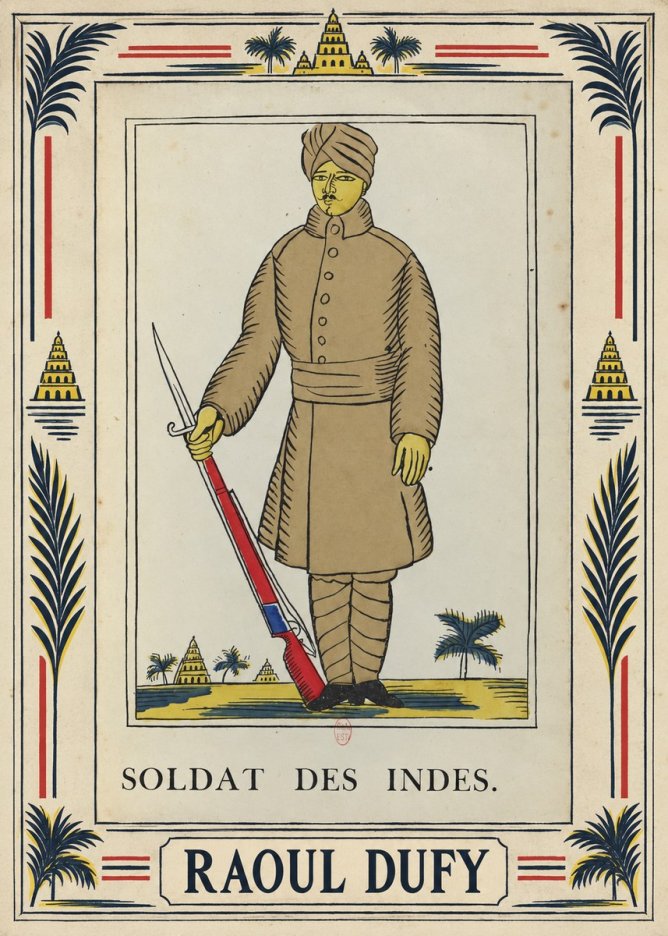 Raoul Dufy Soldat Des Indes. No5 - Plakát
