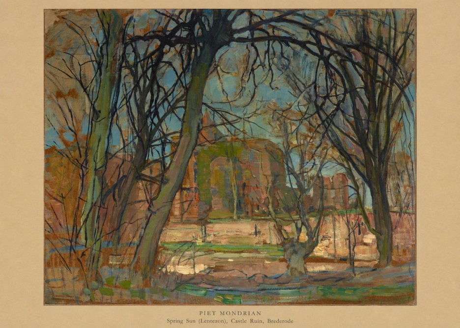 Piet Mondrian Spring Sun (Lentezon), Castle Ruin, Brederode No6 - Plakát