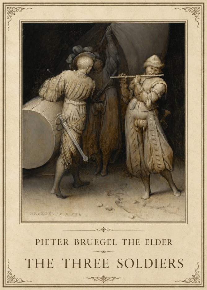 Pieter Bruegel The Three Soldiers No1 - Plakát