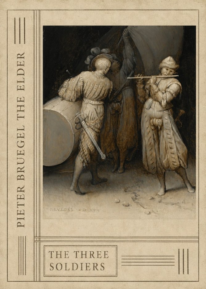 Pieter Bruegel The Three Soldiers No2 - Plakát