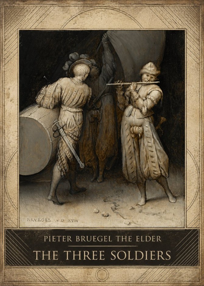 Pieter Bruegel The Three Soldiers No3 - Plakát