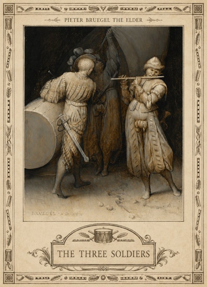 Pieter Bruegel The Three Soldiers No5 - Plakát