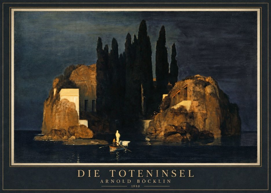 Arnold Böcklin Die Toteninsel VI No1 - Plakát