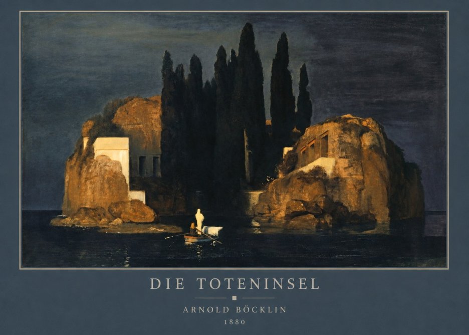 Arnold Böcklin Die Toteninsel VI No3 - Plakát