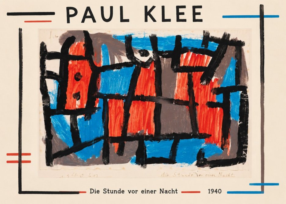 Paul Klee Die Stunde Vor Einer Nacht No1 - Plakát