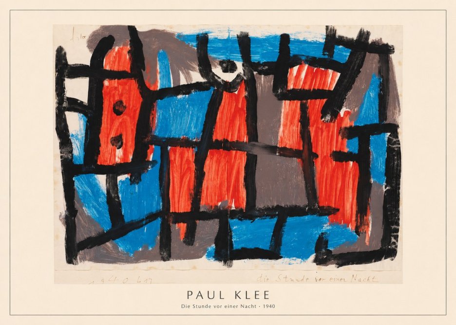 Paul Klee Die Stunde Vor Einer Nacht No4 - Plakát