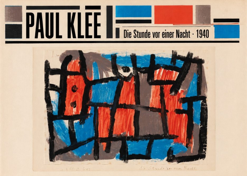 Paul Klee Die Stunde Vor Einer Nacht No6 - Plakát
