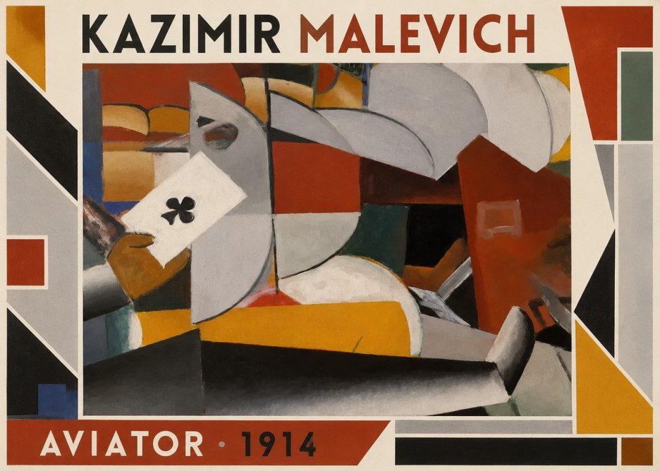 Kazimir Malevich Aviator No1 - Plakát