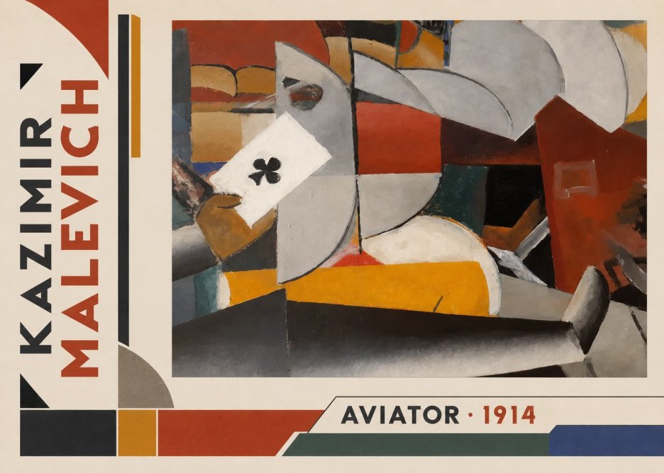 Kazimir Malevich Aviator No2 - Plakát