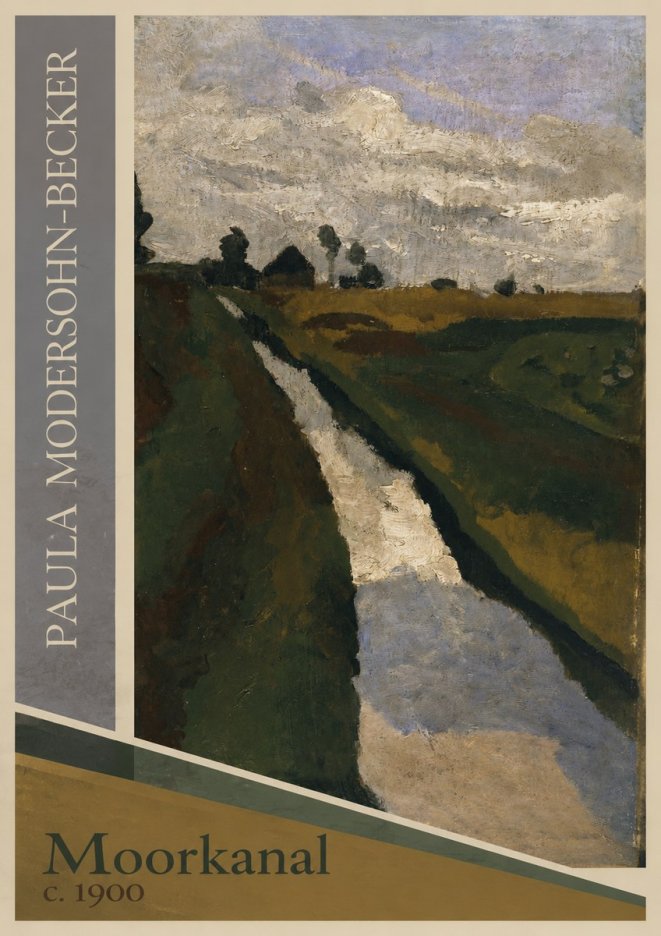 Paula Modersohn-Becker Moorkanal No1 - Plakát