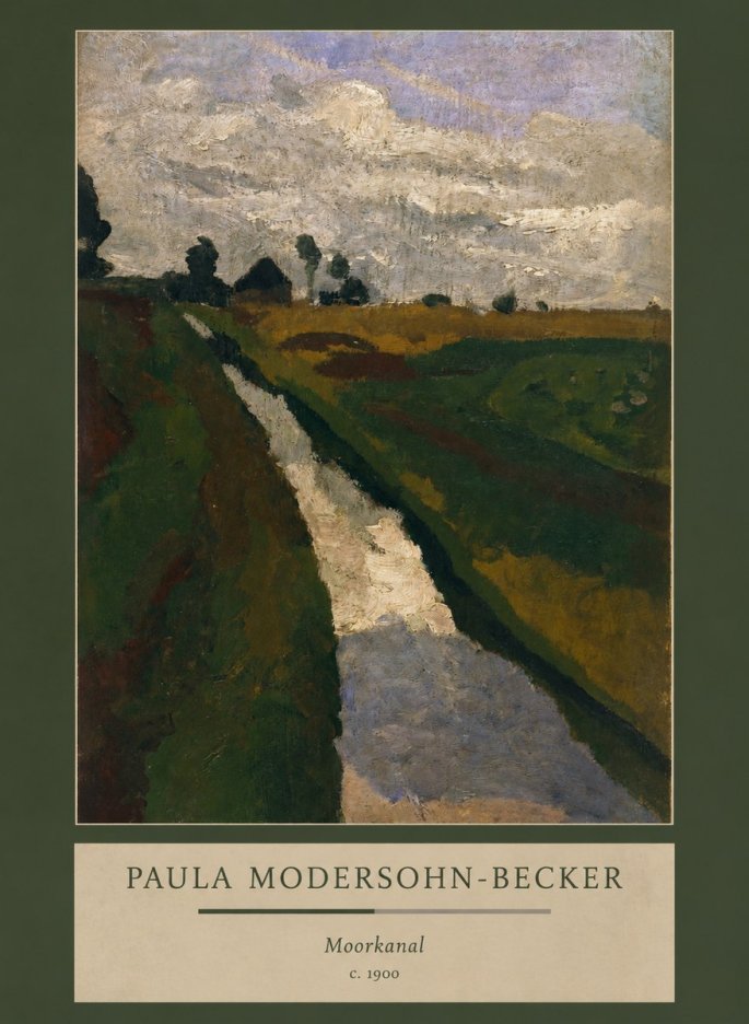 Paula Modersohn-Becker Moorkanal No3 - Plakát