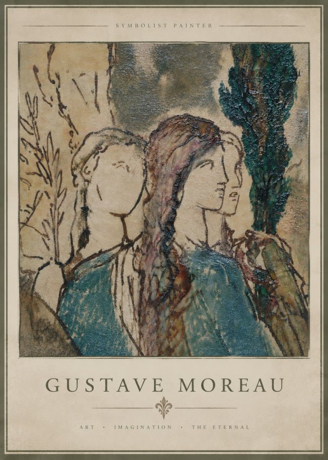 Gustave Moreau Untitled II No4 - Plakát