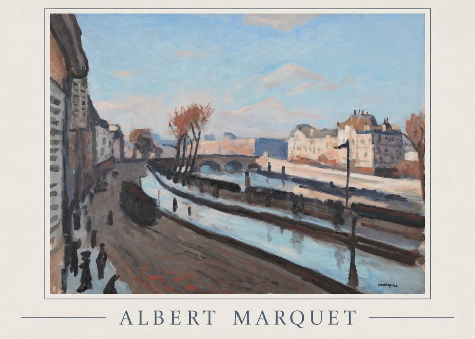 Albert Marquet Le Pont-neuf No1 - Plakát